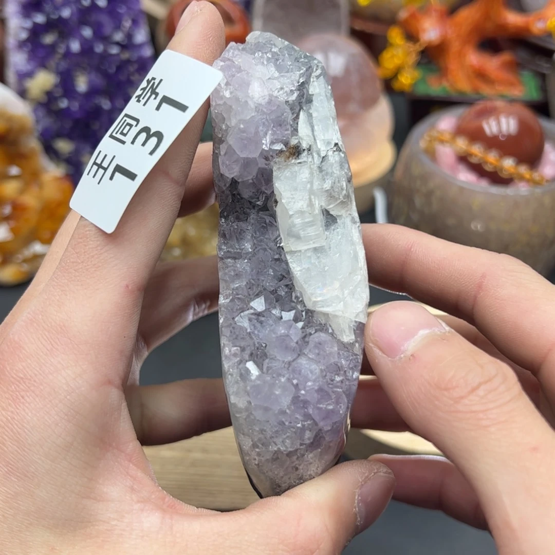 紫晶水晶摆件未镶嵌131