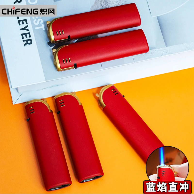 CHIFENG/炽风简笔小熊防风打火机金属耐用充气批发定制印字新款