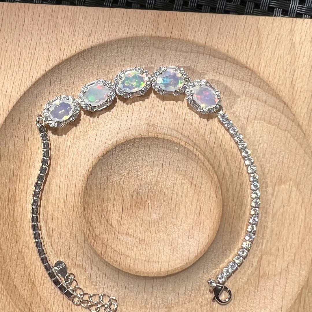 S925欧泊切面手链 KT24042214