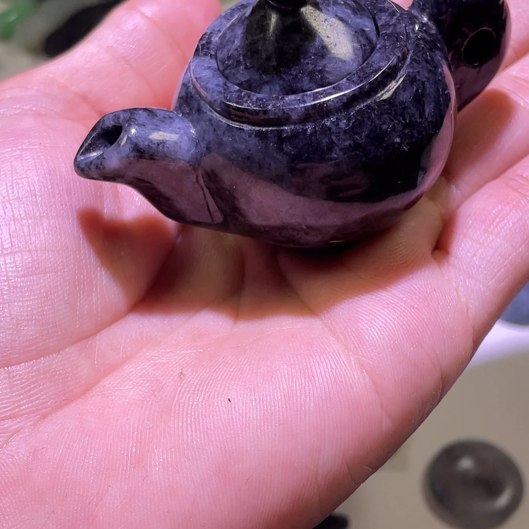 定制翡翠未镶嵌小茶壶