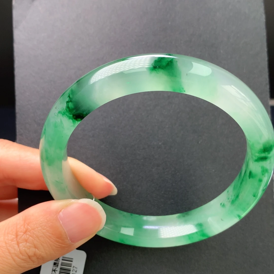 未镶嵌手镯石英质玉6162圈冰飘花