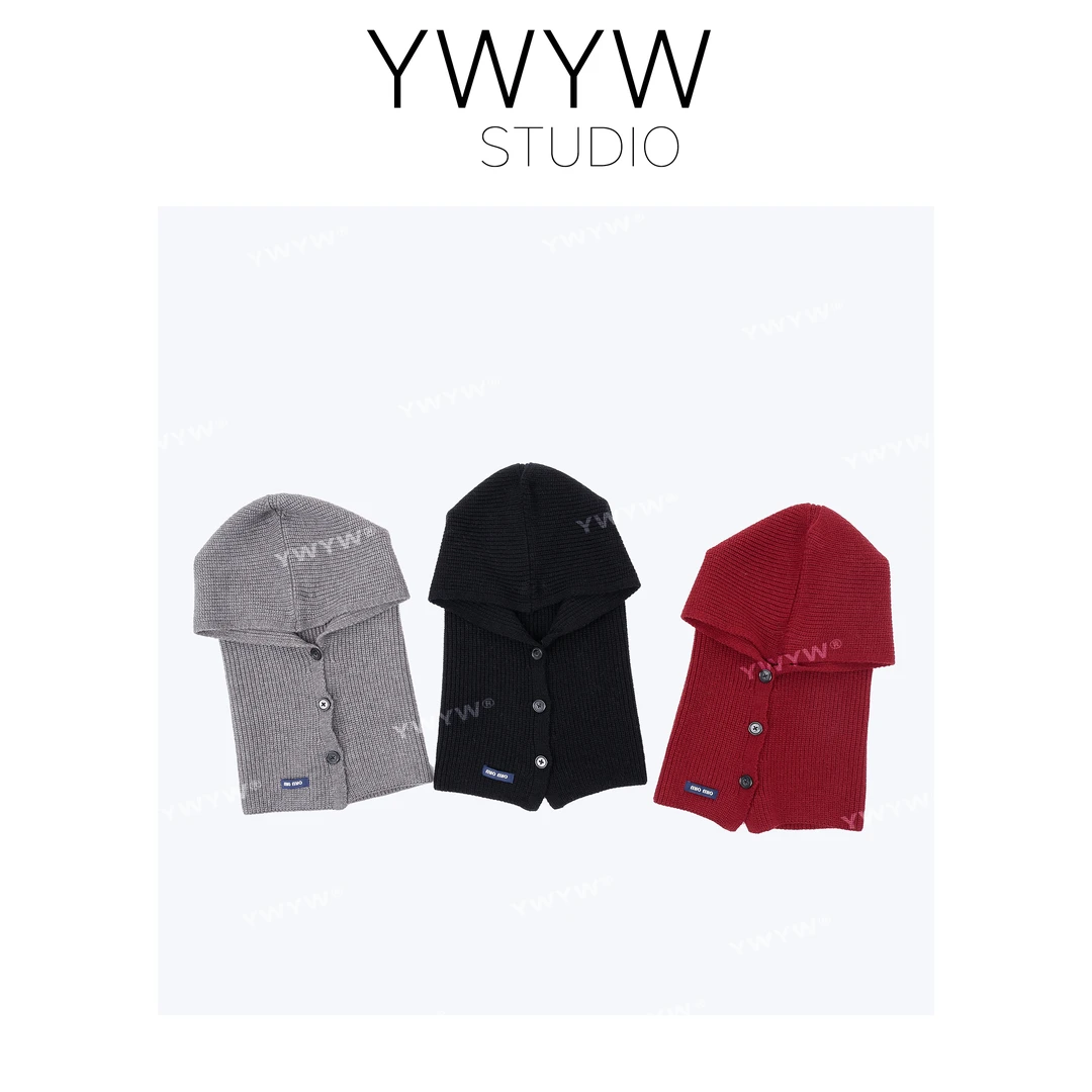 【YWYW时尚配饰系列】针织百搭扣式针织帽檐配饰3351