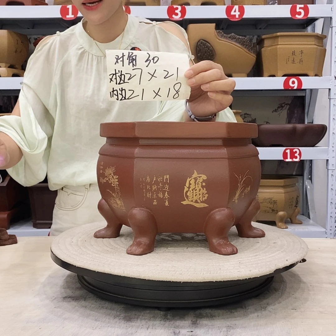 紫砂花盆紫砂花盆