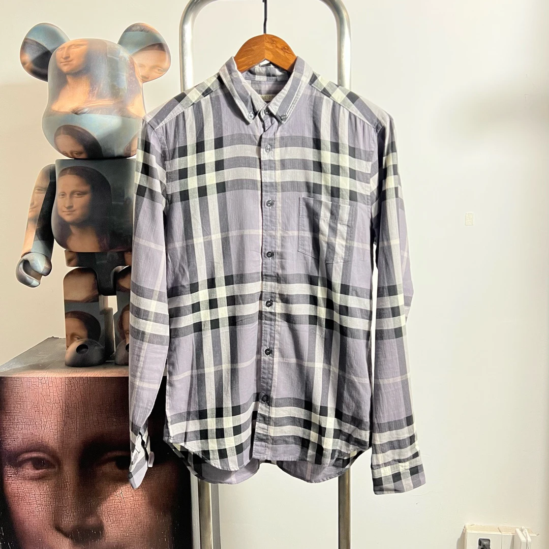 99新 BURBERRY/博柏利 格纹衬衫 p1434 尺码:S衣长75胸围51