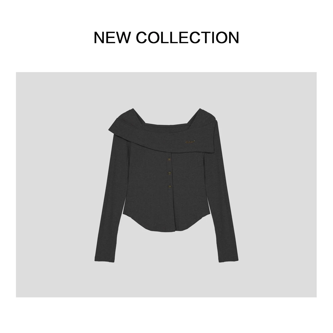 【艺菲专属】简约不规则T恤 T1F58006