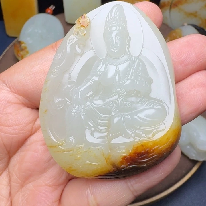 和田玉未镶嵌颈饰@*