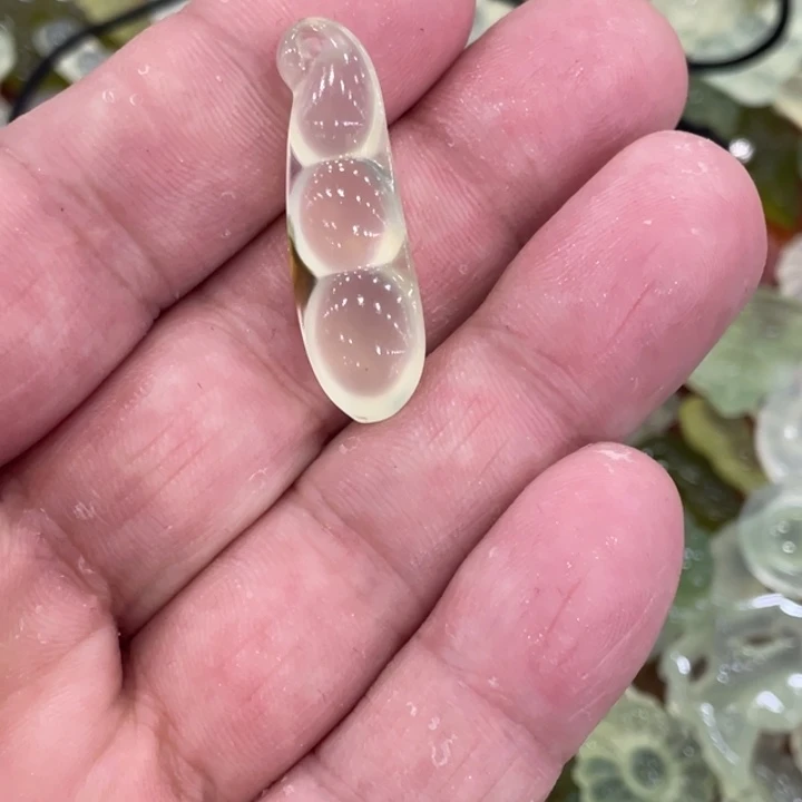 蛇纹石玉合金颈饰