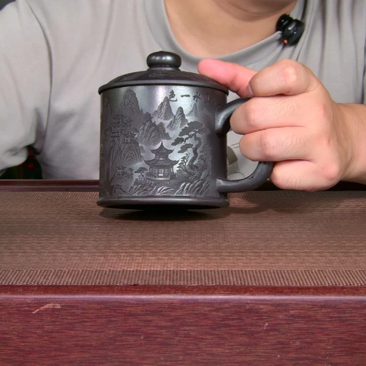 茶杯紫砂高货放漏