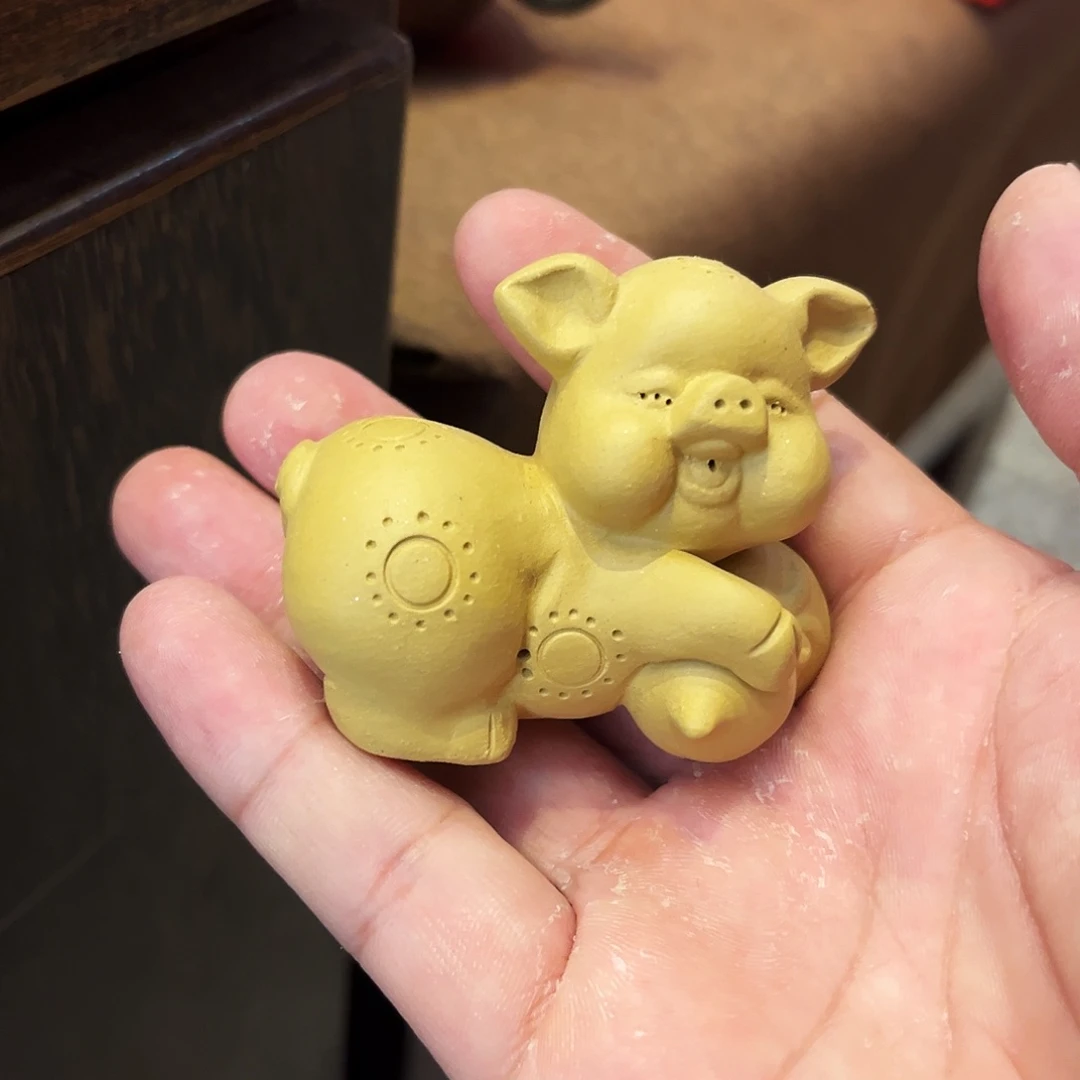 紫砂茶杯高端紫砂主人杯雕塑