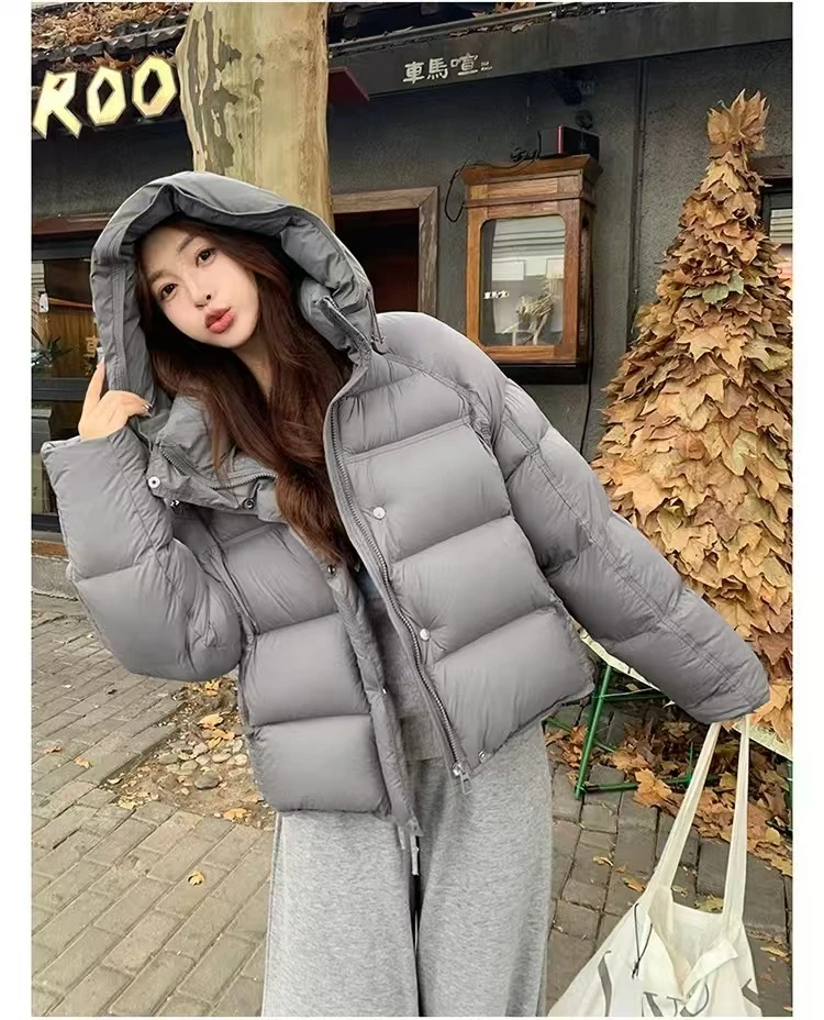 DR明星同款[高充绒]冬季新款潮流短款宽松显瘦泡芙时尚羽绒服