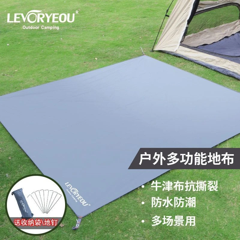 帐篷配套地布六角八角圆形长方形超大尺寸防水防潮地布牛津布耐用