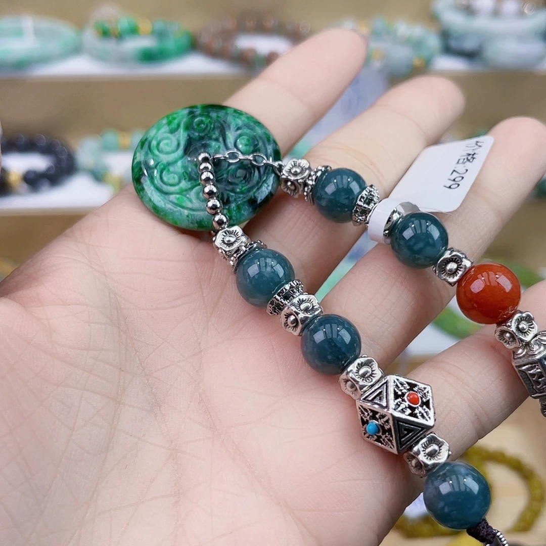 翡翠未镶嵌手链手链