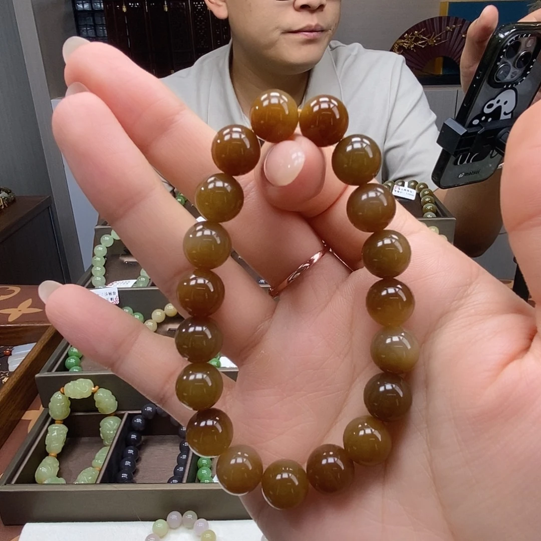 未镶嵌手串和田玉10mm糖料
