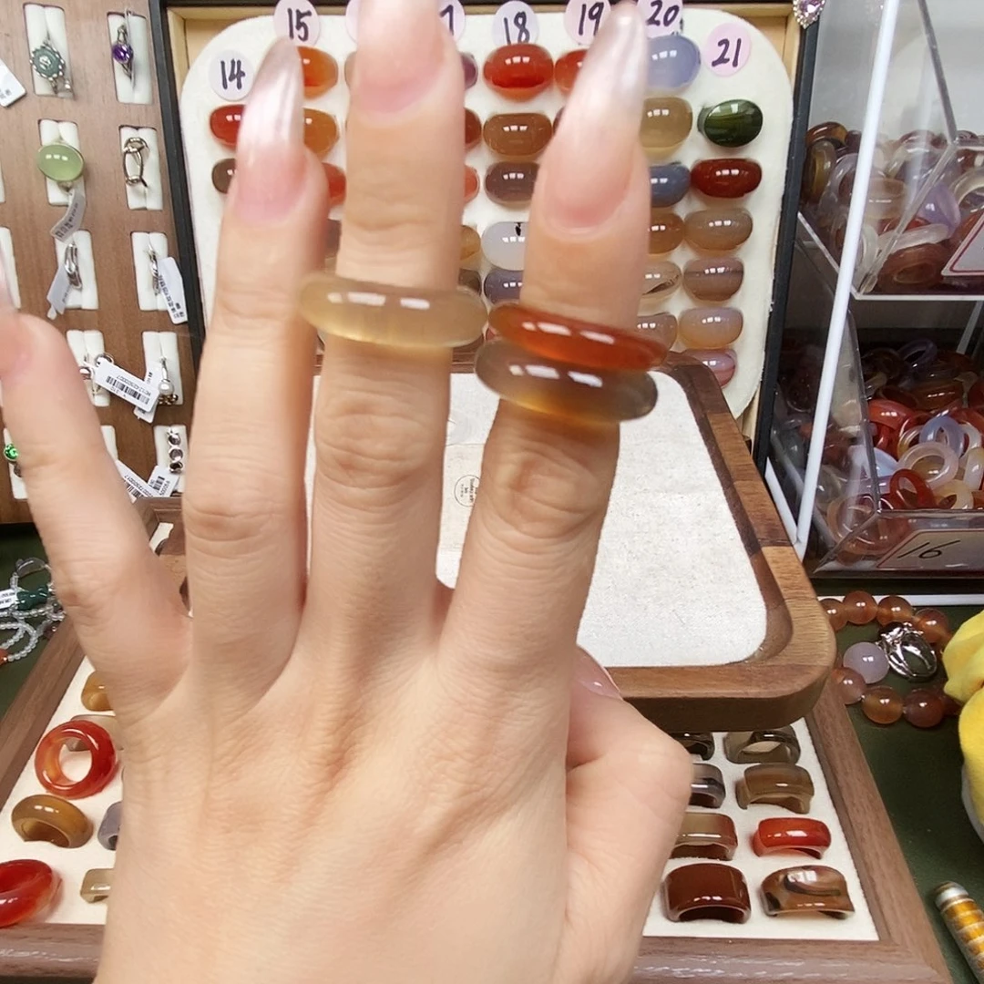 第***回玛瑙/玉髓未镶嵌戒指