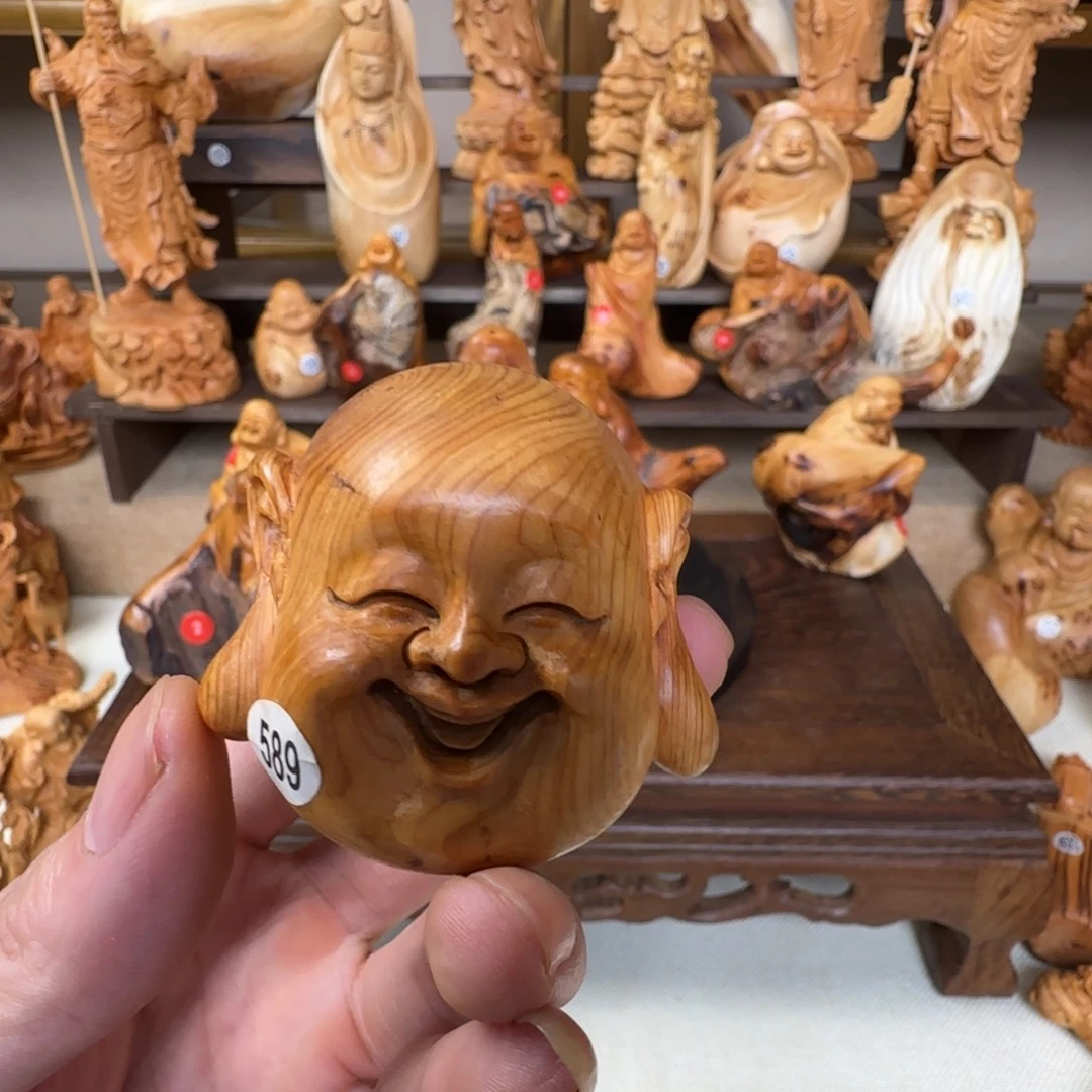 老***腿柏木（崖柏）小木匠艺雕一物一拍