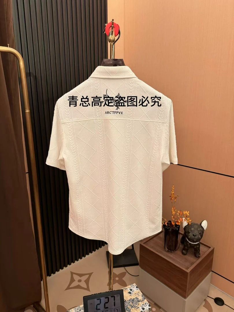 2025年新款老钱风时尚百搭衬衫短袖【FX-1801】-米兰香港青青