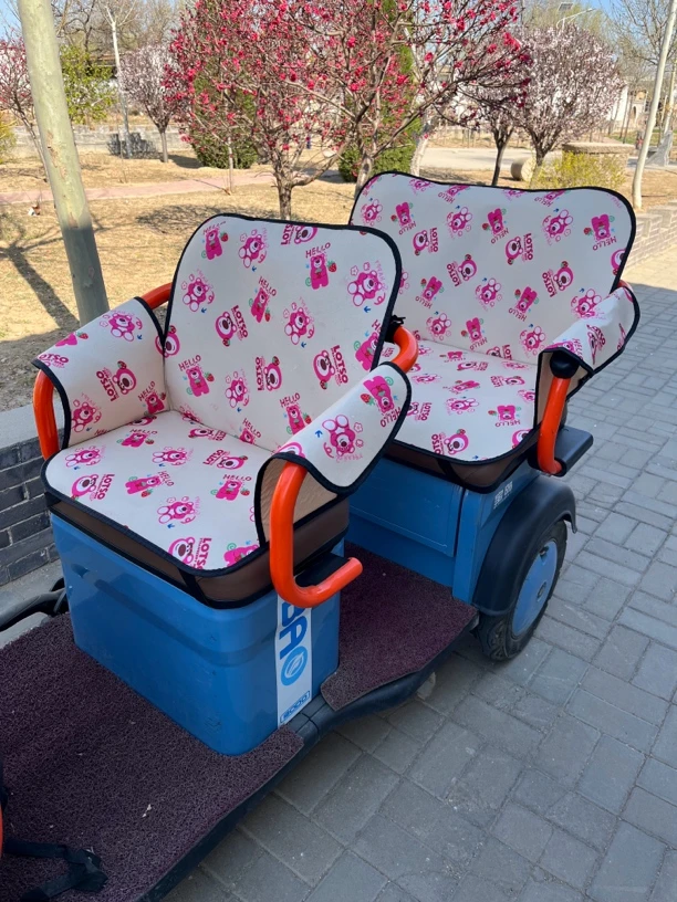 休闲电动三轮车新款防漏防掉坐垫座套全包围通用型三轮车后置围挡