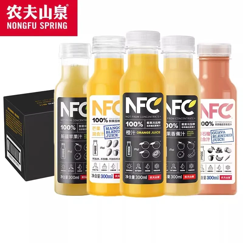 【11月底到期】农夫山泉nfc果汁300ml*5瓶橙子芒果混合口味