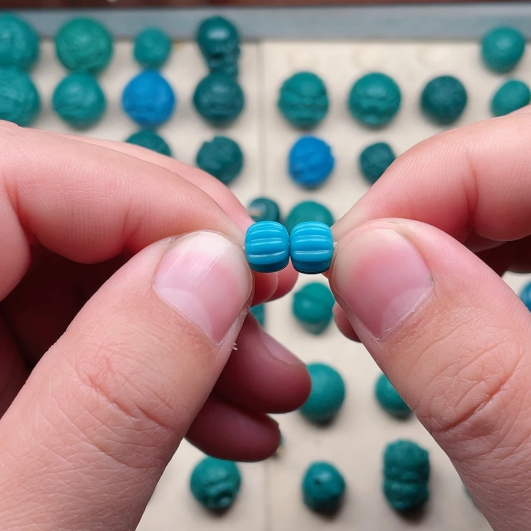 【闪购商品】玻璃颈饰瓜珠8×7一对