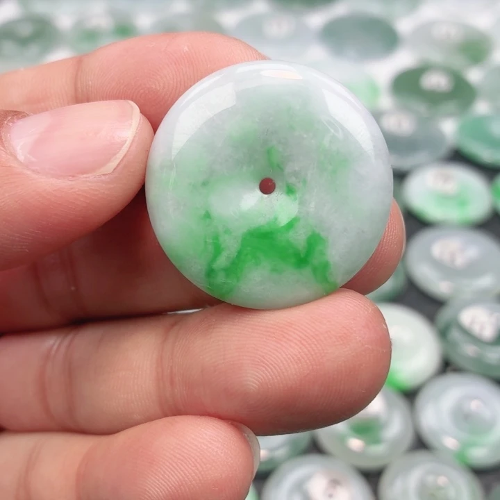 翡翠未镶嵌颈饰缅甸天然A货翡翠29.6-5.8