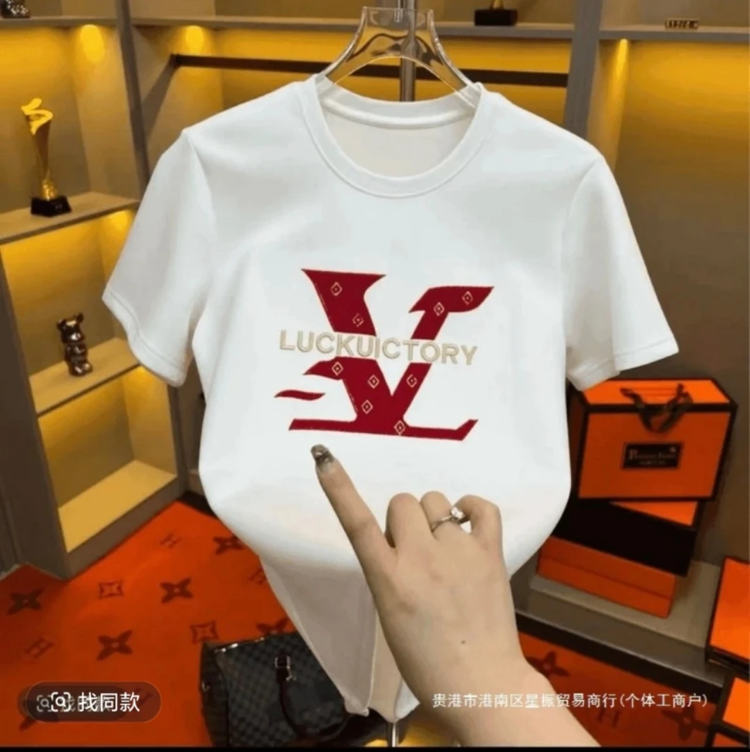 2【一折粉丝福利】夏季男女同款百搭时尚潮牌短袖T恤