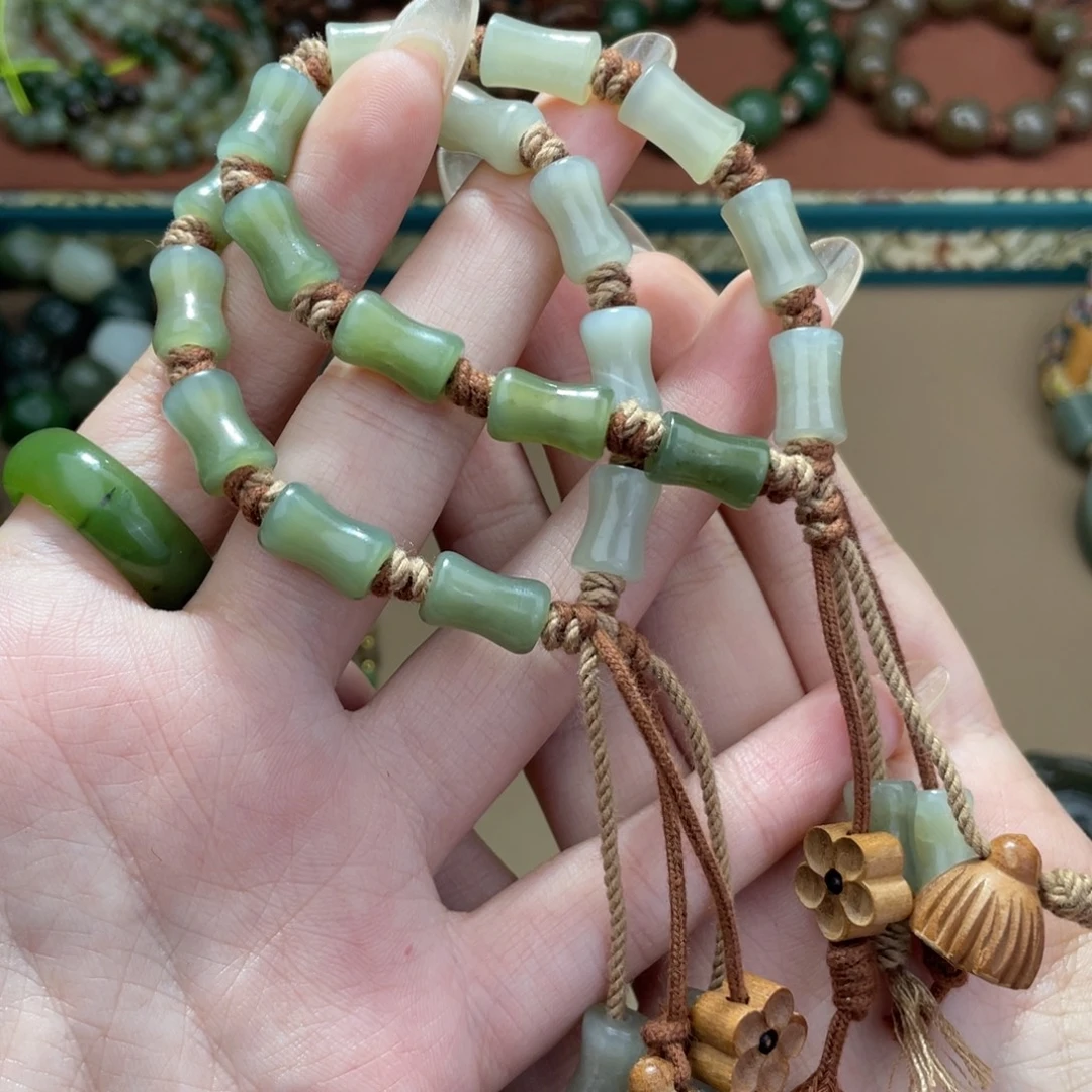 和田玉未镶嵌手链