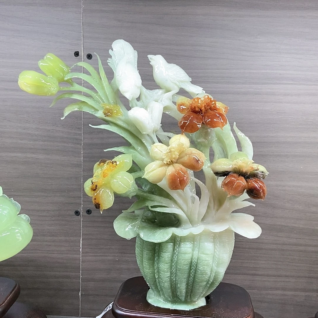 【闪购商品】蛇纹石玉（覆膜）未镶嵌珠宝奇石