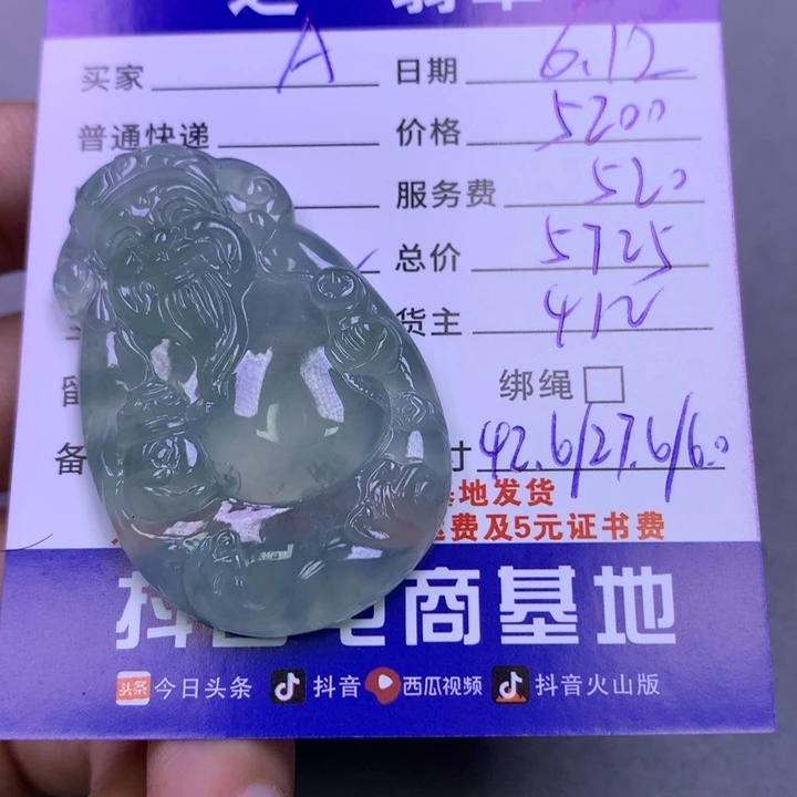 翡翠未镶嵌颈饰A****水