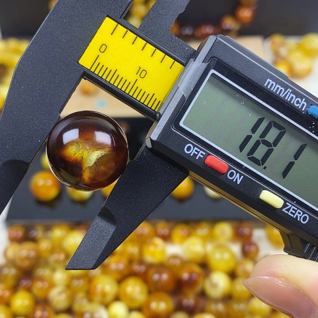 未镶嵌琥珀裸石蜜蜡紫霞云彩特色珠394
