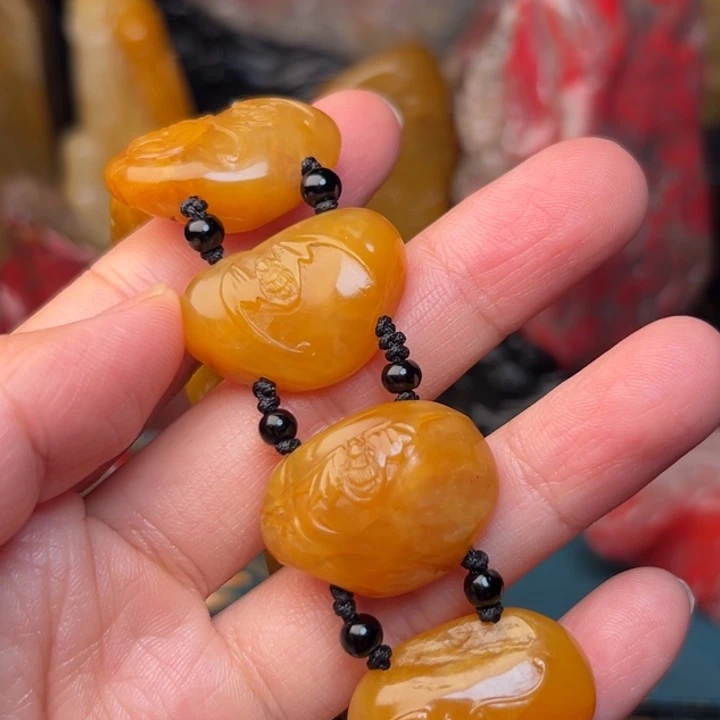 田黄石成*手串手串