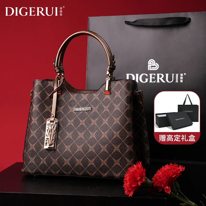 经典百搭洋气气质托特包女包2025新款高档单肩手提包中年妈妈斜挎