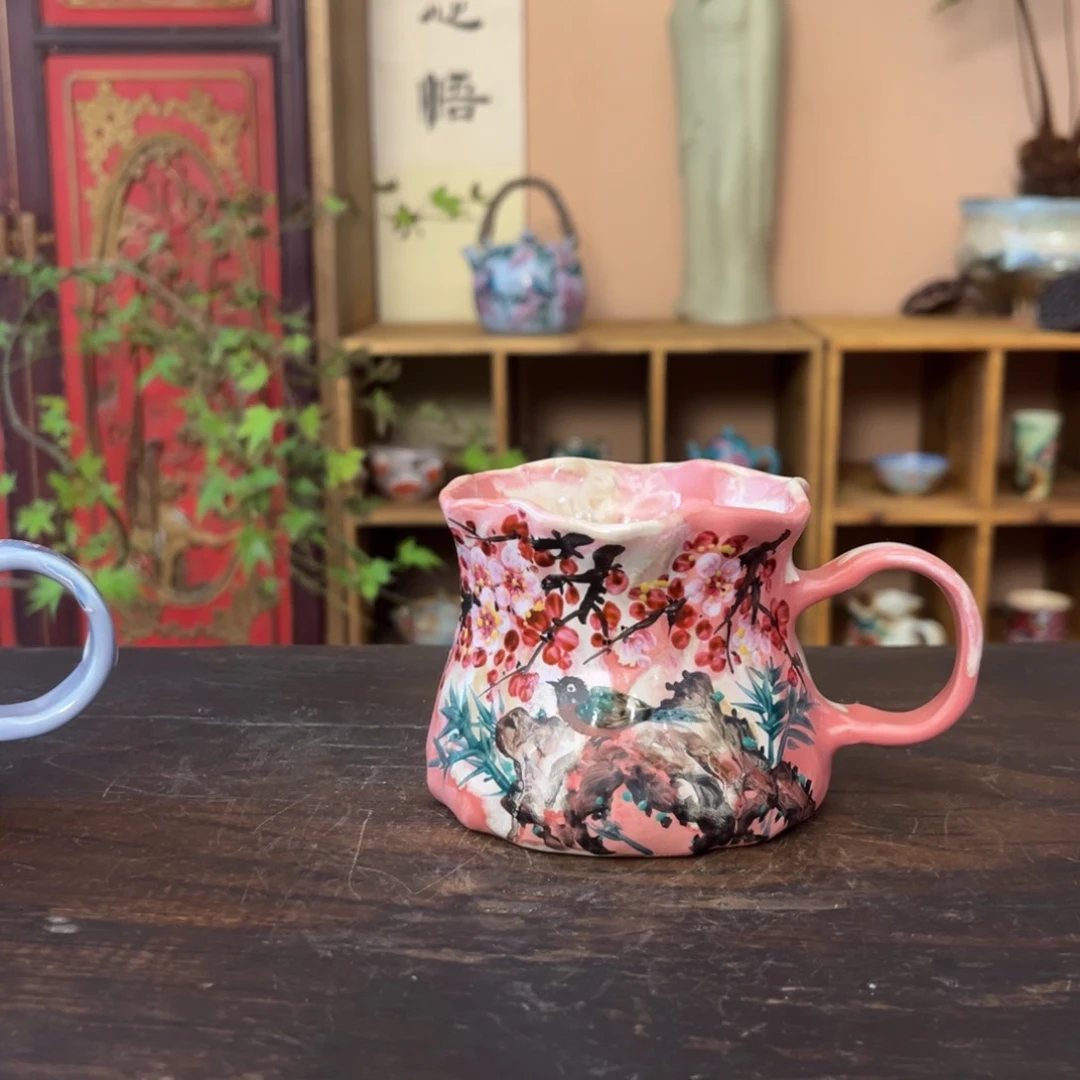 柴烧手工手绘陶瓷