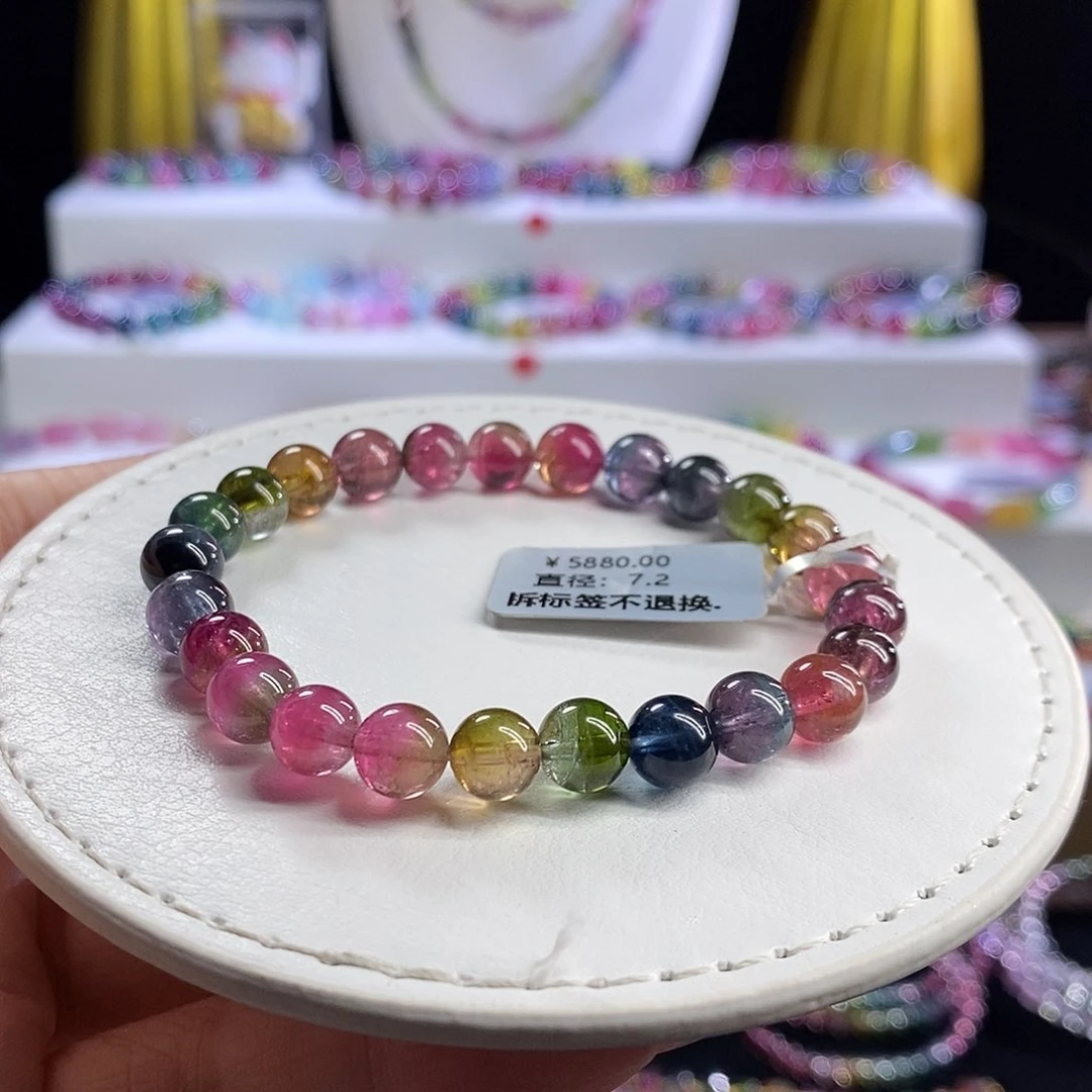 未镶嵌手链碧玺西瓜