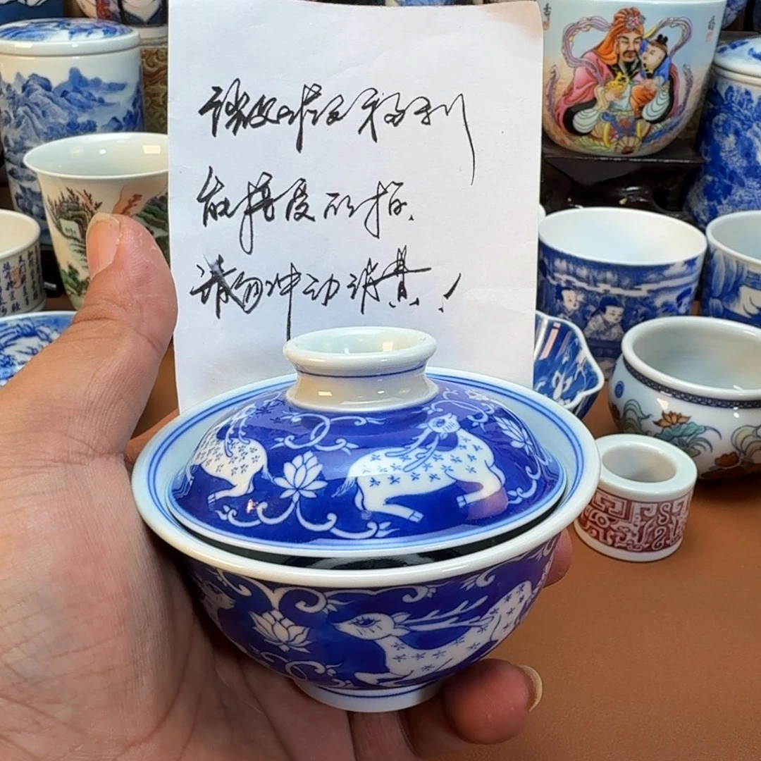 杯子陶景德镇全手工手绘陶瓷