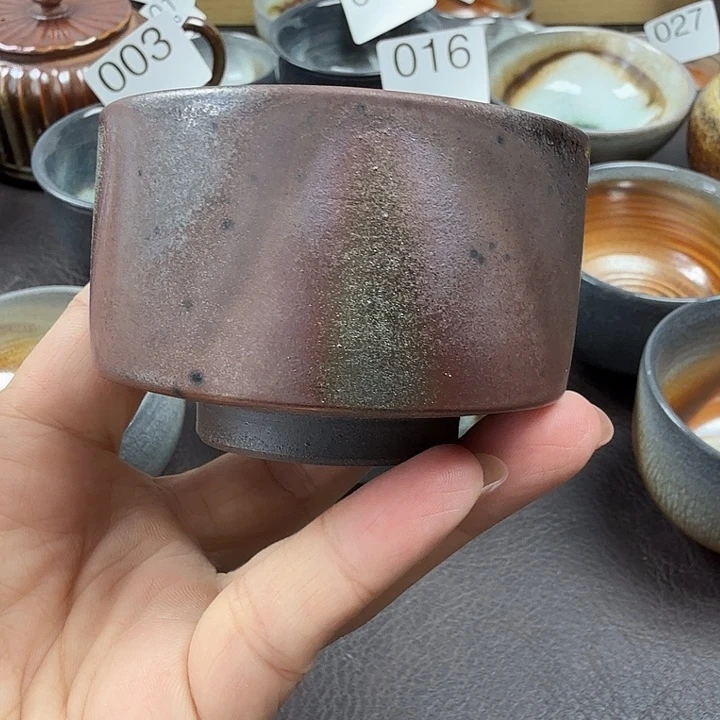 手工手作柴烧主人杯
