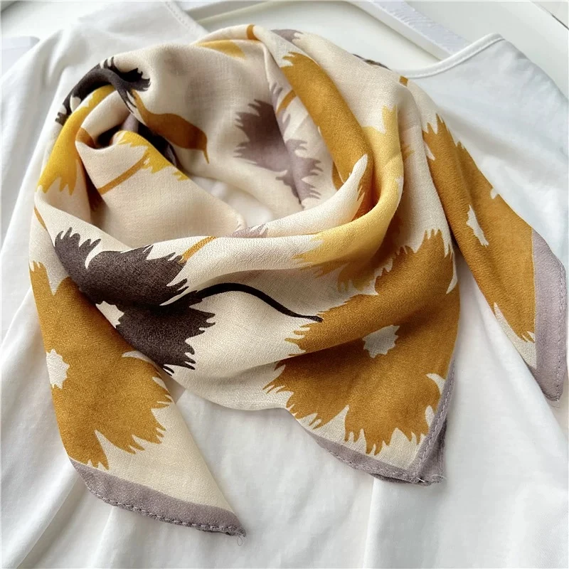 【富花倾心】u127轻奢高定精致精美款百搭秋冬爆款70方巾