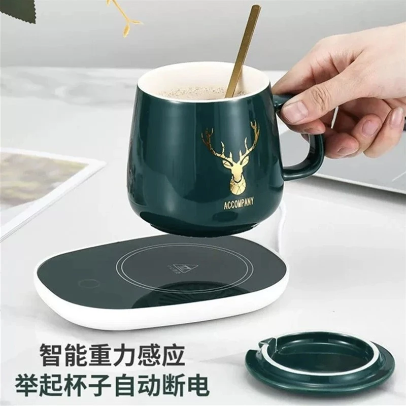 恒温加热杯垫55度暖暖杯底座加热加温宿舍家用加速热奶神器恒温