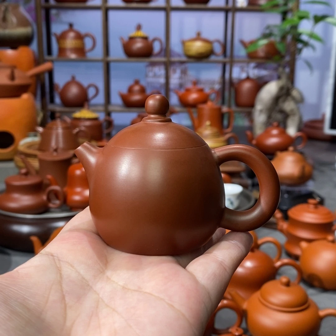 茶壶朱泥章淑煌朱泥小龙蛋70c