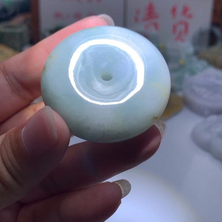 翡翠未镶嵌颈饰保真天然A货翡翠