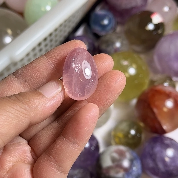回***玉未镶嵌珠宝半成品烟晶