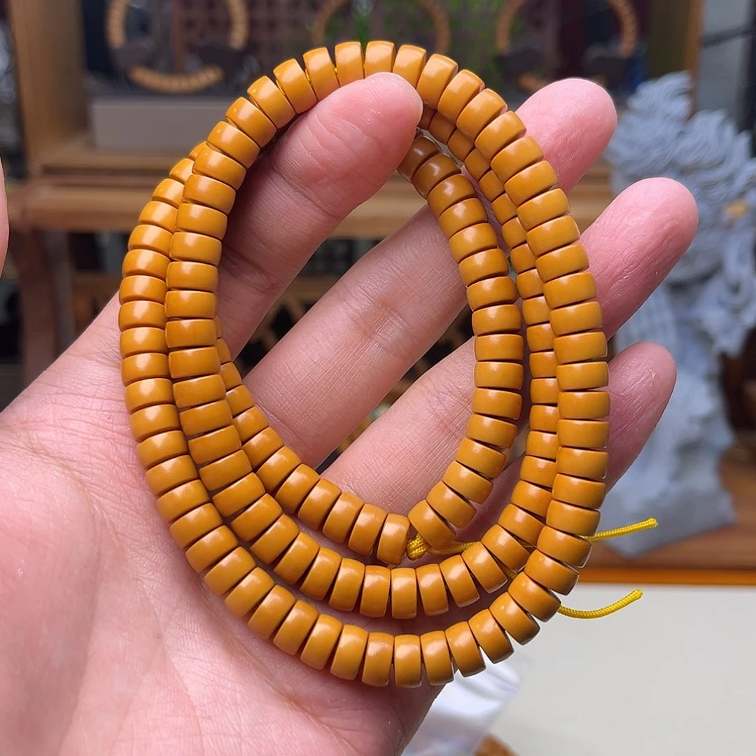 手串/手链橄榄核【听松文玩】sss级工艺精品橄榄核尖药片8.0素