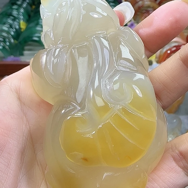 玛瑙/玉髓合金手把件