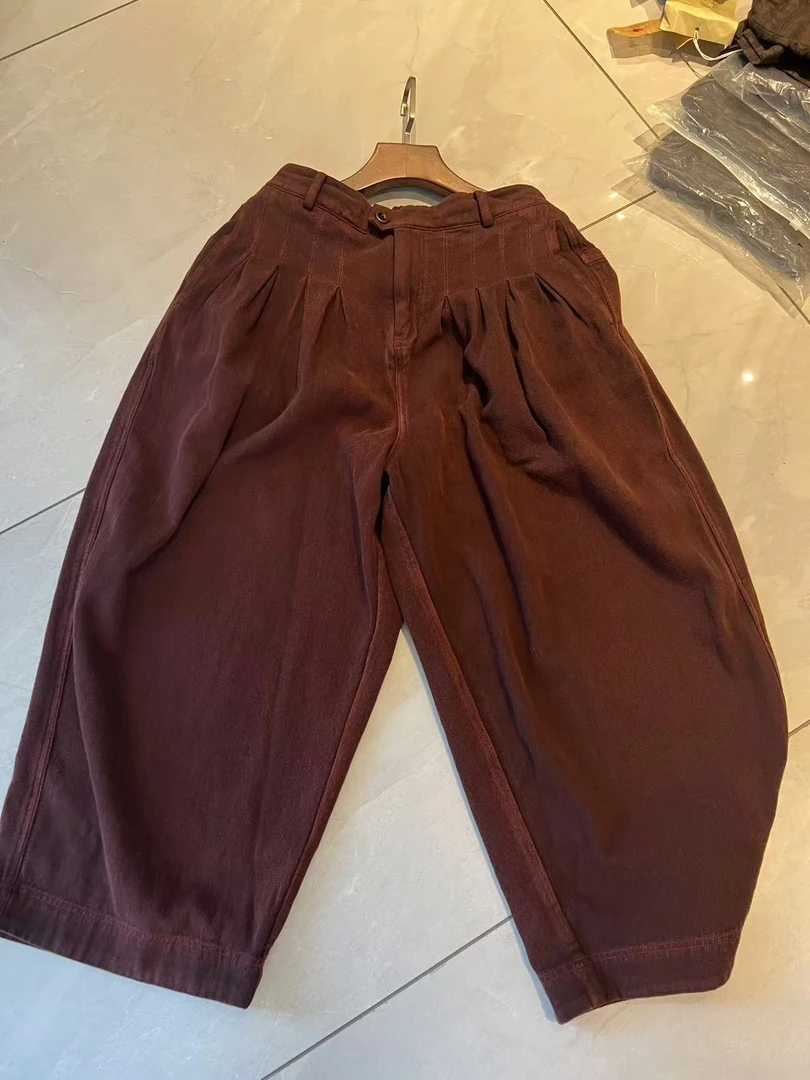 小红分享-古澜木3086植物染棉料休闲牛仔裤