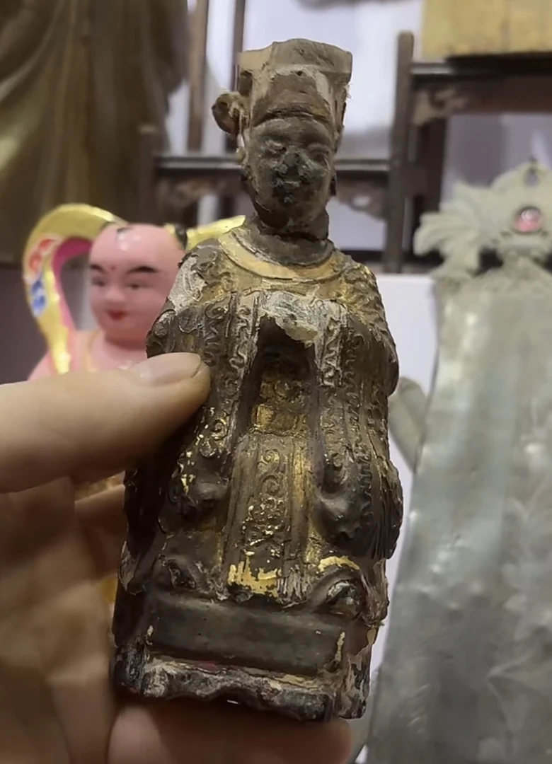 老木雕玉皇一尊老
