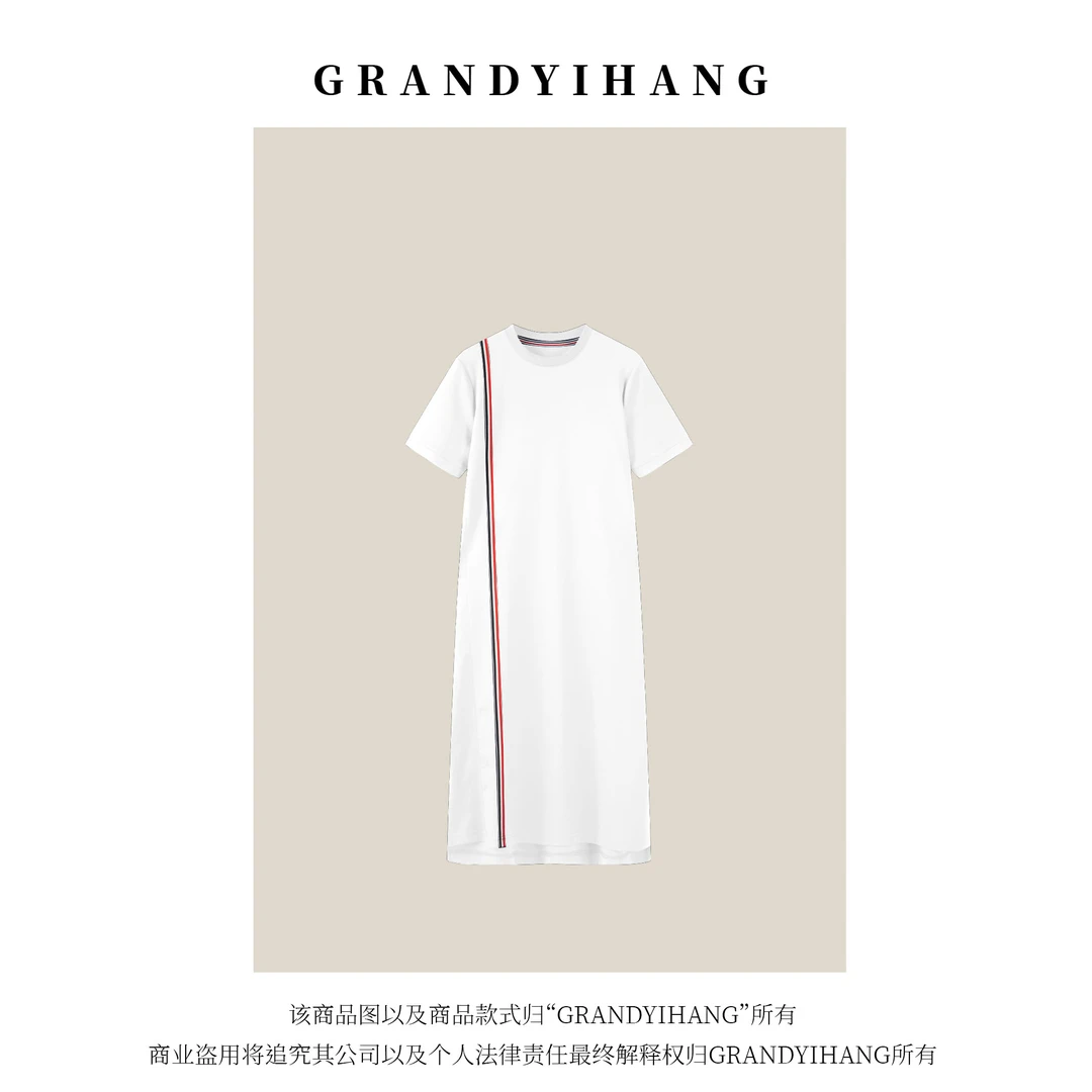 【青青推荐】夏季新款时尚休闲显瘦织带连衣裙77122