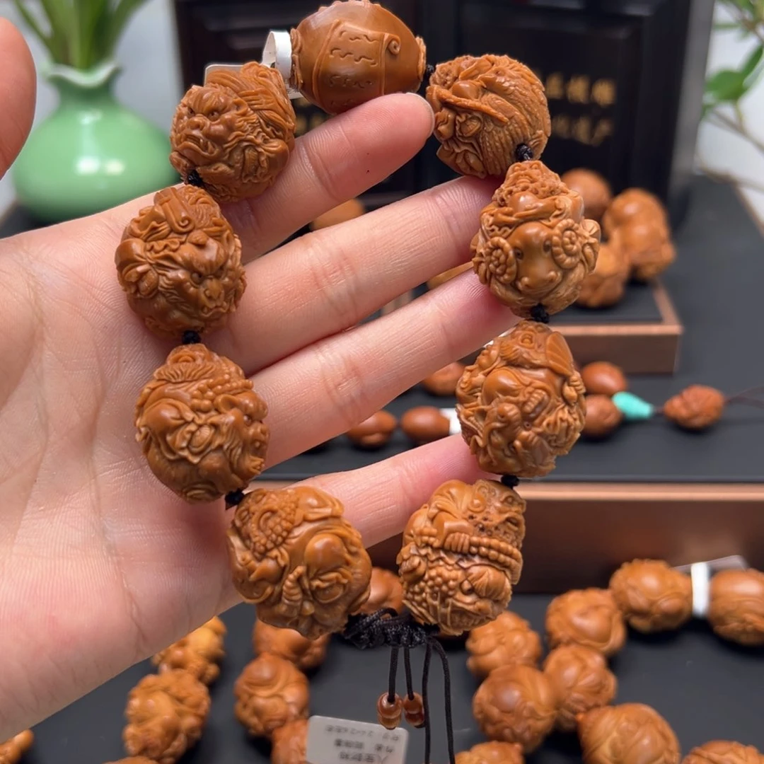 橄榄核手串/手链任*遥瑞兽达摩