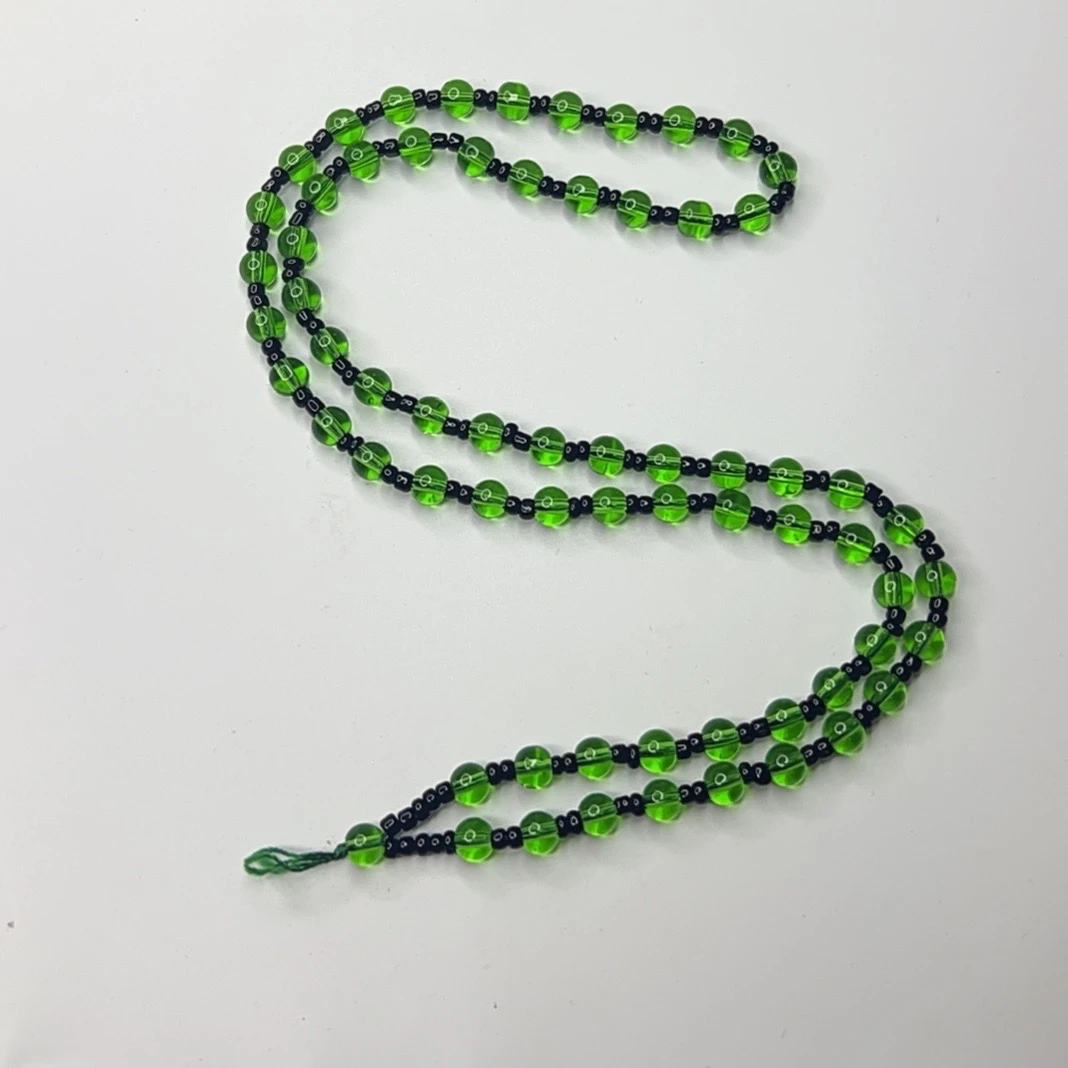 时尚饰品深绿色链子项链毛衣链