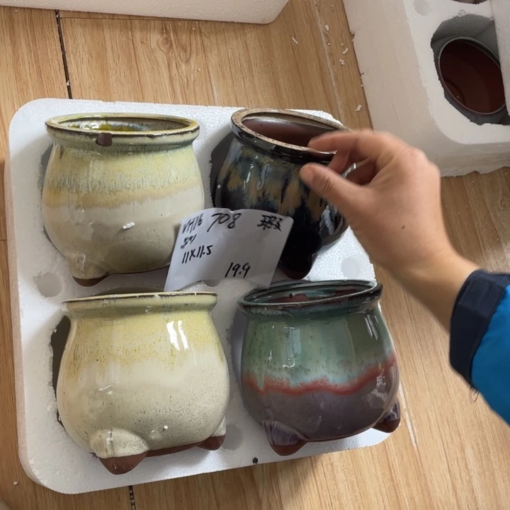 粗陶多肉花盆微瑕708