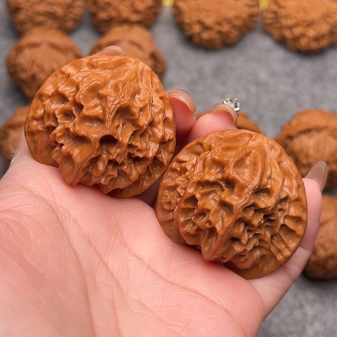 把件文玩核桃精品天花板磨砂蜡油皮龙鳞44全品