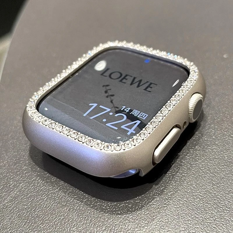 Colin 适用于Apple iwatch1-10代/SE/Ultra 带钻半包保护壳